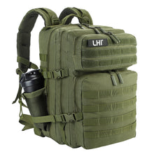 LHI Military Tactical Backpack for Men and Women 45L Army 3 Days Assault Pack Bag Large Rucksack with Molle System - Black