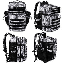 LHI Military Tactical Backpack for Men and Women 45L Army 3 Days Assault Pack Bag Large Rucksack with Molle System - Black