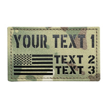 Custom Personalized Infrared IR Laser Cut ID Panel Patch Blood Type callsign Patch US American IR Flag Patch