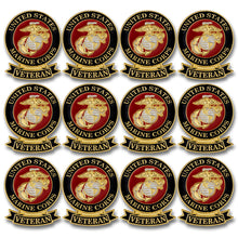 SHOP AWARDS AND GIFTS United States US Veteran Lapel Pin, Retirement and Service, 1-1/8 inch