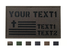 Custom Personalized Infrared IR Laser Cut ID Panel Patch Blood Type callsign Patch US American IR Flag Patch