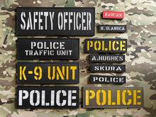 Custom Reflective Name Patch Laser Cut ID Panel callsign Patch with Hook and Loop