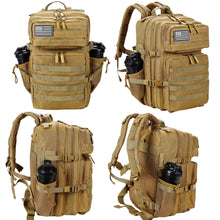 LHI Military Tactical Backpack for Men and Women 45L Army 3 Days Assault Pack Bag Large Rucksack with Molle System - Black