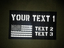 Personalized Custom Reflective Laser Cut ID Panel Patch Callsign Patch Name Tags IR Flag Patch Name Tapes