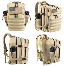 LHI Military Tactical Backpack for Men and Women 45L Army 3 Days Assault Pack Bag Large Rucksack with Molle System - Black