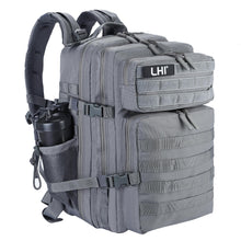 LHI Military Tactical Backpack for Men and Women 45L Army 3 Days Assault Pack Bag Large Rucksack with Molle System - Black