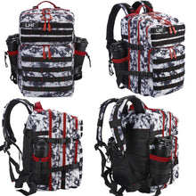 LHI Military Tactical Backpack for Men and Women 45L Army 3 Days Assault Pack Bag Large Rucksack with Molle System - Black