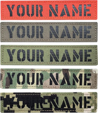 Custom Laser Cut IR Name Patches,Personalized Your Name Tag Military Tapes Tag Call Sign Patches with Hook and Loop