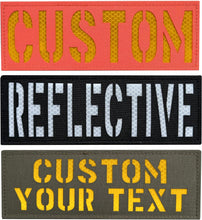 Custom Reflective Name Patch Laser Cut ID Panel callsign Patch with Hook and Loop