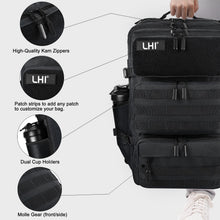 LHI Tactical Military Backpack for Men and Women 25L/35L Army Assault Pack Bag Small Rucksack with Bottle Holder