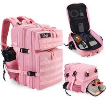 LHI Military Tactical Backpack for Men and Women 45L Army 3 Days Assault Pack Bag Large Rucksack with Molle System - Black