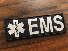 Reflective EMS EMT Star of Life Back Panel Patch(11x4 Inch)