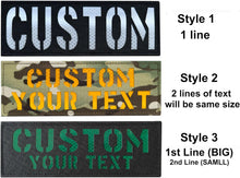 Custom Reflective Name Patch Laser Cut ID Panel callsign Patch with Hook and Loop