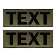 2 Pack Custom Tactical ID Patch with Hook Backing and Loop (Green)