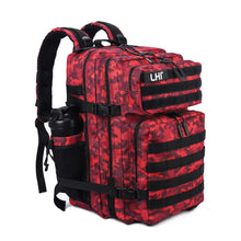 LHI Military Tactical Backpack for Men and Women 45L Army 3 Days Assault Pack Bag Large Rucksack with Molle System - Black