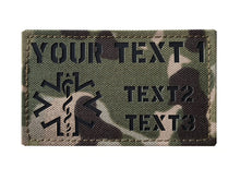 Custom Personalized Infrared IR Laser Cut ID Panel Patch Blood Type callsign Patch US American IR Flag Patch