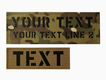 Custom IR Infrared Reflective Name Tape, Customizable Text Personalized Patch with Hook Loo(Customizable, 8.5x3 Inch)