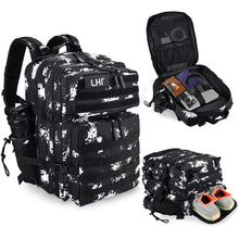 LHI Military Tactical Backpack for Men and Women 45L Army 3 Days Assault Pack Bag Large Rucksack with Molle System - Black