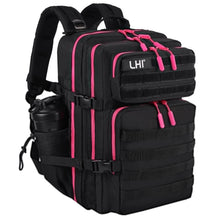 LHI Military Tactical Backpack for Men and Women 45L Army 3 Days Assault Pack Bag Large Rucksack with Molle System - Black