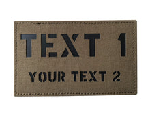 Custom Large 5x3 Inch IR Reflective Laser Cut ID Panel Patch Callsign Patch IR Flag Patch(MC)