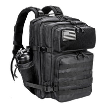 LHI Military Tactical Backpack for Men and Women 45L Army 3 Days Assault Pack Bag Large Rucksack with Molle System - Black
