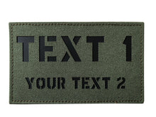 Custom Large 5x3 Inch IR Reflective Laser Cut ID Panel Patch Callsign Patch IR Flag Patch(MC)