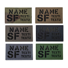 Custom Personalized Infrared IR Laser Cut ID Panel Patch Blood Type callsign Patch US American IR Flag Patch