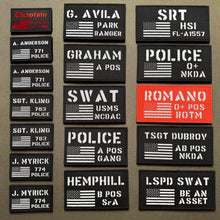 Personalized Custom Reflective Laser Cut ID Panel Patch Callsign Patch Name Tags IR Flag Patch Name Tapes