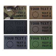 Custom Personalized Infrared IR Laser Cut ID Panel Patch Blood Type callsign Patch US American IR Flag Patch