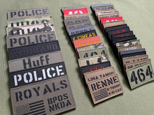Custom Laser Cut IR Name Patches,Personalized Your Name Tag Military Tapes Tag Call Sign Patches with Hook and Loop