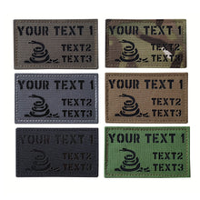 Custom Personalized Infrared IR Laser Cut ID Panel Patch Blood Type callsign Patch US American IR Flag Patch