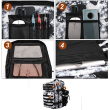LHI Military Tactical Backpack for Men and Women 45L Army 3 Days Assault Pack Bag Large Rucksack with Molle System - Black