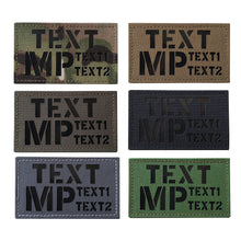Custom Personalized Infrared IR Laser Cut ID Panel Patch Blood Type callsign Patch US American IR Flag Patch