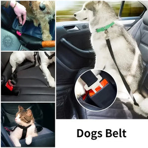 Adjustable Harness and Leash Cat Dog Car Seat Belt Pet Seat Vehicle