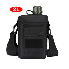 Tactical Sport water bottle Army 1L 2L 1 2 liter Molle Outdoor with Bag Shoulder Strap cantil militar waterbottle flask tactics