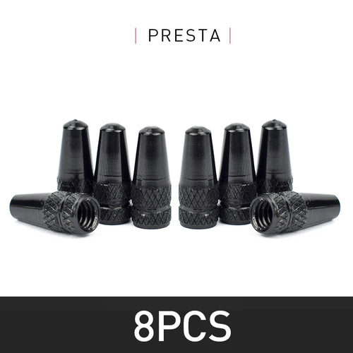 4/8pcs Aluminum Alloy Bicycle Tire FV Valve Cap MTB Road Bike Covered