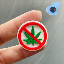 Single Sale PVC Shoes Accessories Pistol 420 Leaf Black Lives Matter Garden shoes Charm DIY Bracelet Kids Party Gift