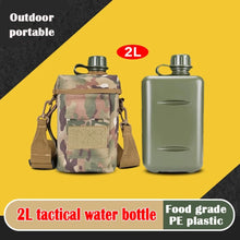 Tactical Sport water bottle Army 1L 2L 1 2 liter Molle Outdoor with Bag Shoulder Strap cantil militar waterbottle flask tactics