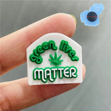 Single Sale PVC Shoes Accessories Pistol 420 Leaf Black Lives Matter Garden shoes Charm DIY Bracelet Kids Party Gift