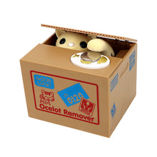 Plastic Electronic Deposit Saving Money Box Automated  Panda Cat Coin