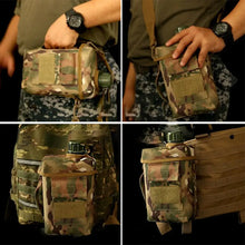 Tactical Sport water bottle Army 1L 2L 1 2 liter Molle Outdoor with Bag Shoulder Strap cantil militar waterbottle flask tactics