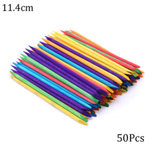 100/50pcs Nail Art Pusher Orange Wood Sticks Cuticle Pusher Remover