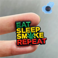 Single Sale PVC Shoes Accessories Pistol 420 Leaf Black Lives Matter Garden shoes Charm DIY Bracelet Kids Party Gift