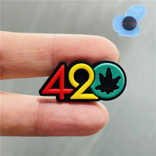 Single Sale PVC Shoes Accessories Pistol 420 Leaf Black Lives Matter Garden shoes Charm DIY Bracelet Kids Party Gift
