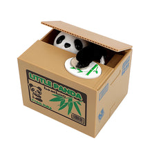 Plastic Electronic Deposit Saving Money Box Automated  Panda Cat Coin