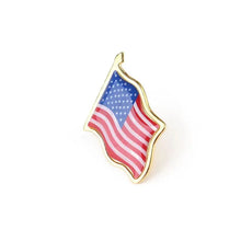 10Pcs American Flag Lapel Pin United States Usa Hat Tie Tack Badge Pin Metal Lapel Pin For Clothes Bag Badge Brooch Pin