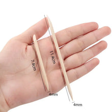 100/50pcs Nail Art Pusher Orange Wood Sticks Cuticle Pusher Remover