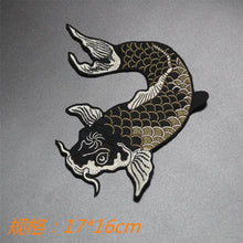 1PC Big Fish Embroidered Patches Fabric Sticker for Clothes Iron on Garment Applique DIY Accessory Party Decor Animal
