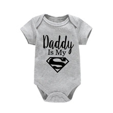 Baby Romper Newborn Baby Boys Girls Clothes Gold Daddy Is My Hero Funny Print Infant Baby Jumpsuit Cute Casual Baby Bodysuit