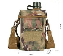 Tactical Sport water bottle Army 1L 2L 1 2 liter Molle Outdoor with Bag Shoulder Strap cantil militar waterbottle flask tactics